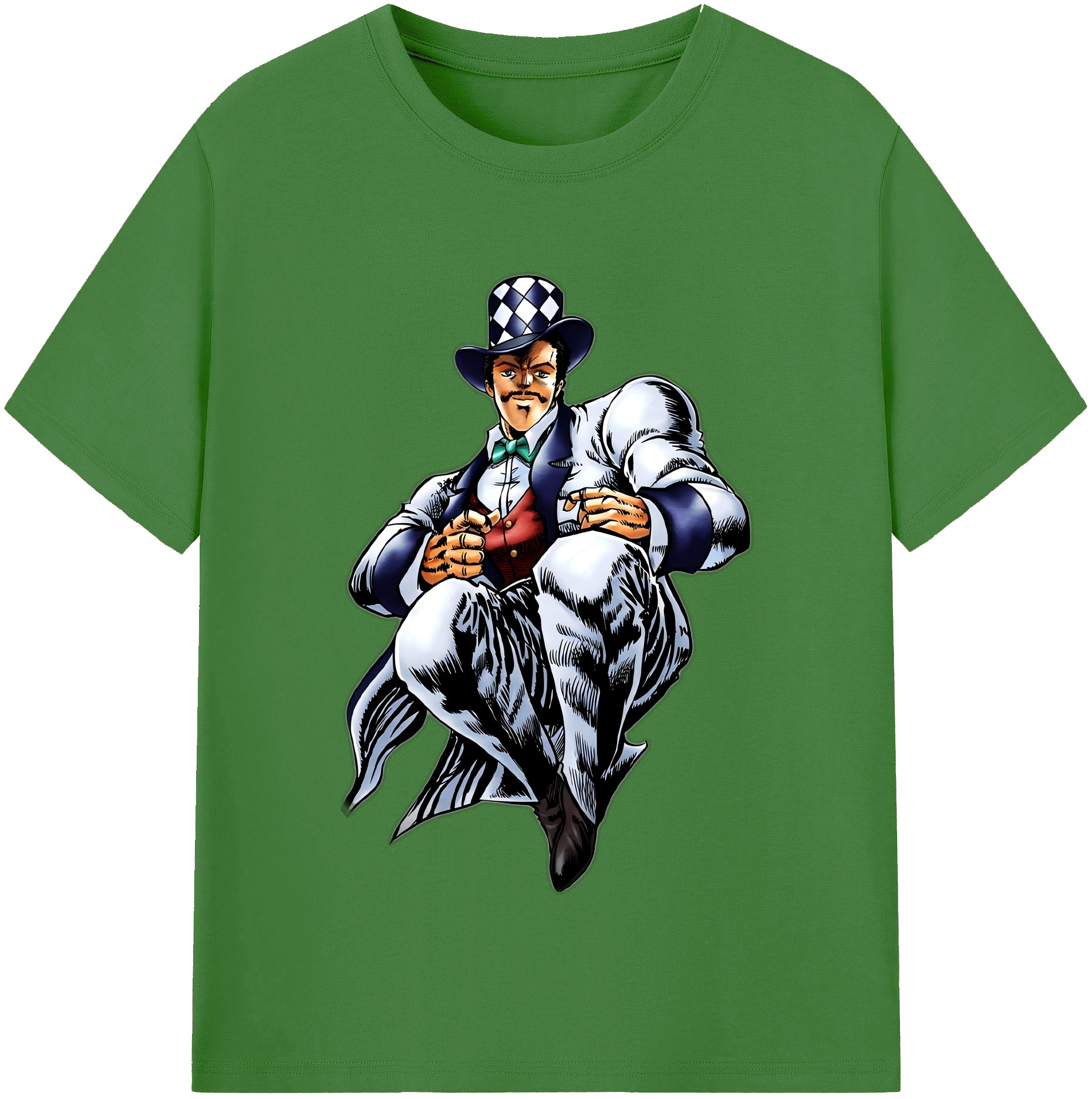 （画像用） ジョジョの奇妙な冒険 ウィル?アントニオ?ツェペリ JoJo's Bizarre Adventure Will Anthonio Zeppeli レディースカジュアルプリントTシャツ（綿100％）